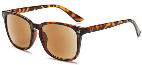 VEVESMUNDO Lesebrille mit Sonnenschutz Getönt Lesehilfe Sehhilfe Sonnenbrille Sonnenlesebrille mit sehstärke Damen Herren (+1.5, 1 Stück Leopard Sonnenlesebrille)