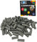 CMC imports 200 Klemmbausteine Bausteine Grundbausteine 1x4 Noppen Kompatibel 4 Noppen Bricks 34 vers. Farben (280 - Grau)