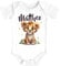 SpecialMe® Baby Body mit Namen personalisierbar Kleiner Löwe Tiermotiv Namensgeschenke Geburt Bio Baumwolle weiß 0-3 Monate