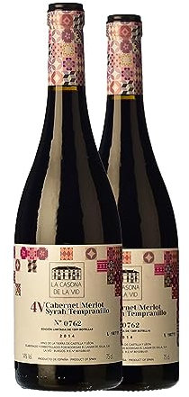 Lagar de Isilla La Casona de la Vid 4V Vino de la Tierra de Castilla y León Crianza 75 cl Vino tinto (Caja de 2 Botellas de 75 cl)