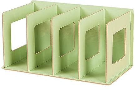 BOKIOESDE Einzigartige CD Schaufenster mit Holzmaserung im Stil von CD Regalen. Einzigartige CD Regale mit Holzmaserung Aufbewahrung von Büchern, Grün