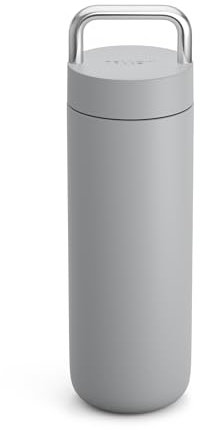 Fellow 20 oz Carter Carry Vacuum Insulated Tumbler for Water, Tea, Coffee, Smoothies, & more - Stainless Steel - Keeps Heat for 12 Hours/Stays Cold for 24 Hours-Leak-Proof Seal-Slim Width - Matte Grey