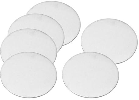 PATIKIL 40mm Steel Disc, 20pcs Round Metal Stamping Blanks Tags Round Circle Disc Plate Circle Metal Strike Plate DIY for Engraving Stamping Jewelry Craft, 1.57in