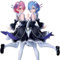 REOZIGN Figuren RE Zero, 16cm/6,3Zoll REM und RAM Anime Figuren PVC Action Figur Modell Kollektion Figur Dekoration Ornament Geschenke, AURE0952-FR