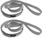 CAPARK 18 mm Nylon-Kletterschlingen, 23 kN, starke Gurtbänder für Klettern, Abseilen, Schaukel, Yoga-Hängematte usw. (2 Stück, grau, 120 cm)