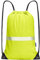 AYKRM Rucksack mit Kordelzug Gelb Turnbeutel Sportbeutel Gym Bag Mit Aussentasche Verstellbar Tunnelzug Gymsack