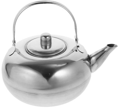 Zerodeko 1 Pc olla exquisita de acero inoxidable jarra de agua metalica portable pava cafetera hervidor doméstico recipiente para hervir agua calefacción tetera olla de sonido