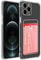 SDTEK Coque pour iPhone 12 Pro Max Couverture Transparente Gel Absorbant Chocs Porte-Carte Protection Anti-Chute