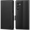 CASBST Handyhülle für Samsung Galaxy S24 Hülle, Premium Leder Schutzhülle Klappbar für Samsung S24, Flip Case mit Kartenfach Ständer Magnet Handytasche mit RFID Klapphülle für Galaxy S24 Schwarz