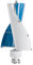 500W Vertikale Windkraftanlage IP67 Wasserdicht 40x71cm Windgenerator 12V Windturbine Leise unter 62 dB 500W Windkraftwerken Weiß und Blau