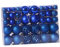 KOMBIUDA 100st Weihnachtskugel Dekoration Bruchsichere Christbaumkugeln Weihnachtsschmuck 2020 Weihnachtskugeln Im Freien Blaue Weihnachtskugeln Feiertagsballverzierung Weihnachtsdeko Blue