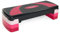 TREXO Marche aérobique 78 x 30 cm pour le cardio et le fitness Hauteur réglable de 10 à 20 cm Durable, en polypropylène et TPR Marche d'aérobic de haute qualité Rose