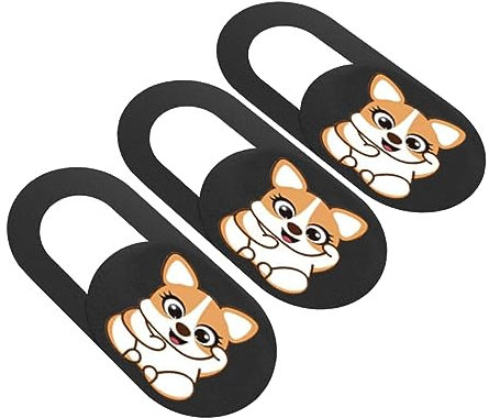 jojofuny 3pezzi Copertura Per Webcam Privacy Protezione Scorrevole Per Telecamera Di Laptop e Smartphone Design Ultra Sottile e Leggero Facile Da Installare Decorazione Divertente Per