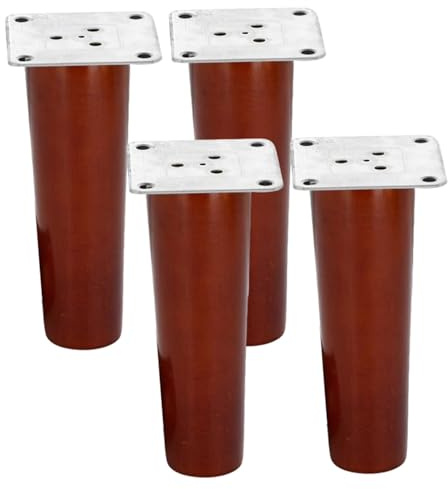 Möbelbeine Massivholz Möbelfüße Stühle Beine Ersatz Sofabeine Runde Konisch Möbelbeine für Bett, Schrank, Stuhl, Tisch 4er Set(70cm)
