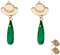 Die Tagebücher Der Apothekerin Anime Ohrringe Apothecary Diaries Maomao Cosplay Accessories MAOMAO Earring (Grün-01)