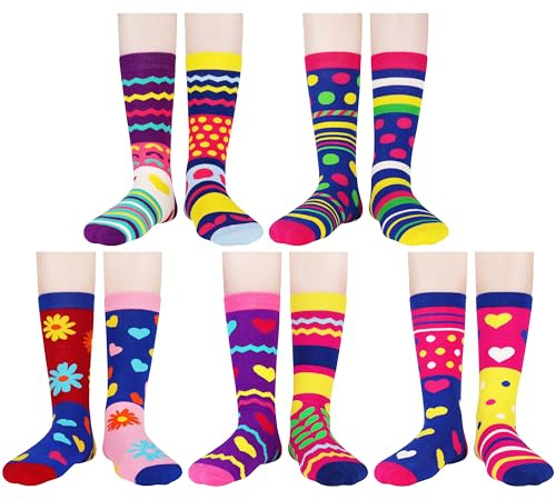 Jeasona 5 Paare Lustige Socken Damen 35-42 Geschenk für Frauen | Bunt Damen Socken Lustig
