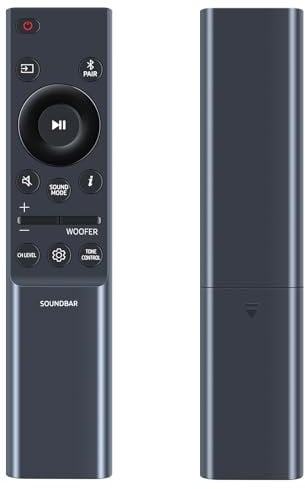 CLVIZCXOM Soundbar Remote Control Replacement Fit for Samsung Soundbar HW-C450 HW-Q750B HW-Q910B HW-Q750B PS-WB95B SWA-9100 HW-Q800B HW-Q700B HW-Q935B HW-Q710B PS-WB96B PS-WB75B AH81-15047A and more