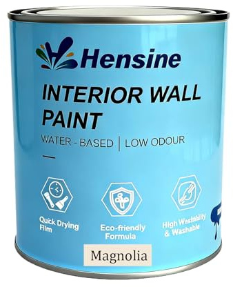 Hensire Magnolia Interior Wall Paint, Water-Based Matte, Low Odor, 17oz