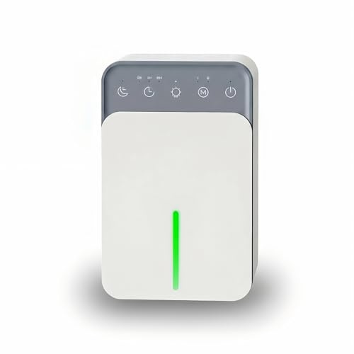 Deshumidificateur d Air Anti Moisissure, 1200ml Déshumidificateur d'air Deshumidificateur d Air Dehumidifier Electrique Déshumidificateur Salle de Bain Maison Chambre Voiture Silencieux Recharge