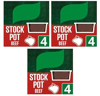 Stock Pot Beef, Gluten-Free, 4 x 28g,Pack Of 3