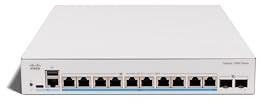 Cisco Catalyst C1300X-10NU-2X Smart Switch, 10 Port 5GE, 60W PoE++, 2x10G SFP+, Limited Lifetime Protection (C1300X-10NU-2X)
