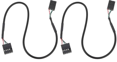 YINETTECH 2PCS USB 4-Pin to 9-Pin Bluetooth Adapter Cable 30cm for PC PCIe Wireless Network Card