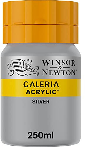 Winsor & Newton Galería - Pintura Acrílica , 250 ml, Plata (Silver)