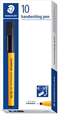 STAEDTLER 309-9 Handwriting Pen - Black (Box of 10)
