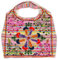 HAB & GUT -IB002- Damentasche, Schultertasche, Strandtasche, Tote Bag Nepal Hippie Indien Ethno Slouchy Boho Hobo PASTELLTÖNE ROSA bunt bestickt INDIRA