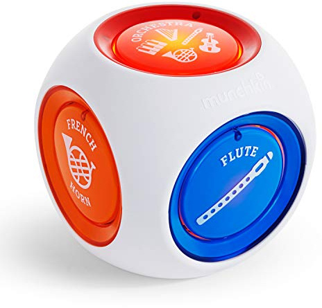 Munchkin Mozart Magic Cube Music Toy for Baby and Toddler - Includes 5 Instrument Sounds, 8 Mozart Songs and Lights