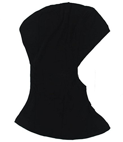 Generic Damen Muslimischer Voll Cap, Schwarz, XL