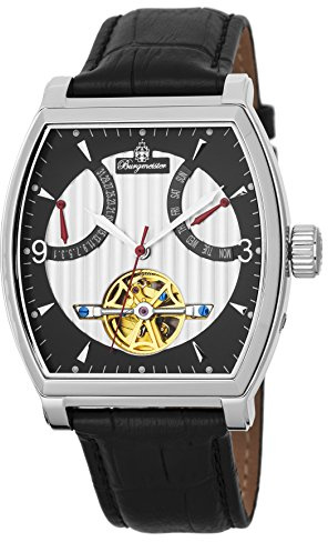 Burgmeister Herren Datum klassisch Automatik Uhr mit Leder Armband BM230-102