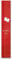 SIGEL GL104 kleine Premium Glas-Magnettafel 12 x 78 cm rot hochglänzend, TÜV geprüft, einfache Montage, Magnetleiste Artverum