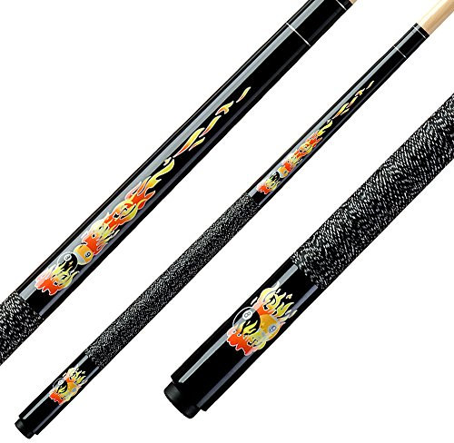Classic Kinder Queue Flames CF-02, schwarz, 5/16x18, 123 cm, Pool
