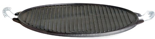 Paella World International Gusseisengrillplatte Light, Schwarz, Ø 42 cm