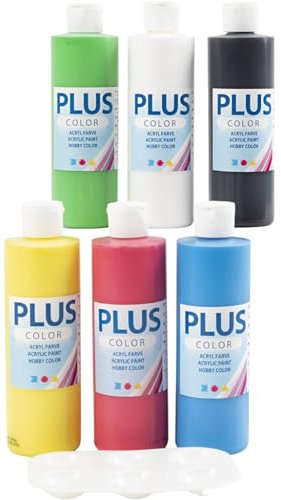 Creativ Acryl-Bastelfarben-Set – 6 x 250-ml-Flaschen