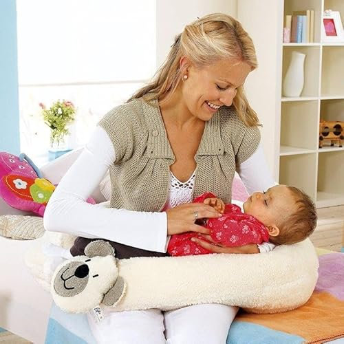Efie Stillkissen Teddy, kontrolliert biologischer Anbau, 100% Made in Germany, Inlett gefüllt mit Dinkelspelzen