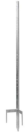 VOSS.farming Palo in Metallo Allround, per recinzioni elettriche, Lunghezza 167 cm, zincato