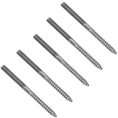 5 Stück M10x150 Edelstahl A4 Stockschraube Rechtsgewinde Stockschrauben Schraubstifte Gewinde Schraube Stift