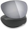 Mryok + Verres polarisés de rechange pour Oakley Crosshair 2012 OO4060 – Titane argenté