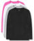 Brix Girl's Long Sleeve Shirt 4 -Pack Crew Neck Super Soft Cotton, Grey, Pink, Black, White, 11-13 Years
