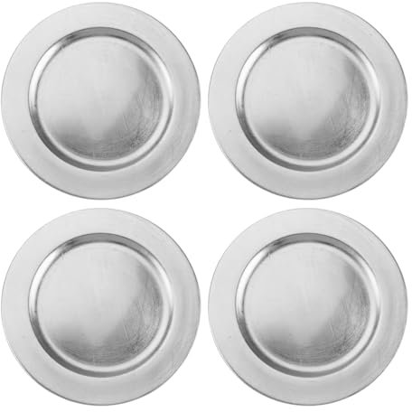 Aurora Store 12 SOTTOPIATTI Argento Tondo 33cm Natale sotto Piatto CENONE