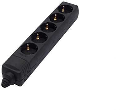 Bloc multiprise 5x16A sans cordon - Noir