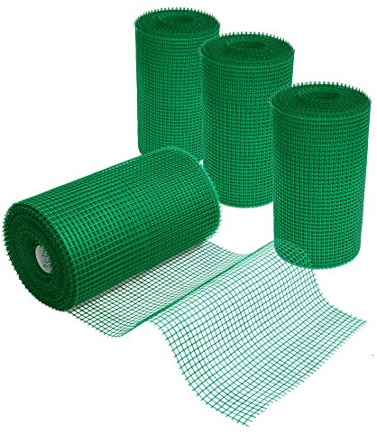 Prime Garden® Rejilla de plástico para valla de jardín, valla de aves de corral (verde, 0,4 m x 10 m)