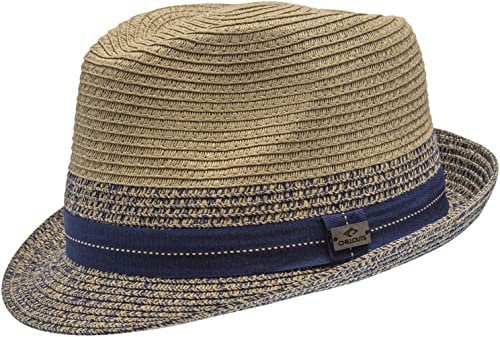 CHILLOUTS Cebu Hat Sommerhut - Sonnenhut Herren UV-Schutz UPF 50+, Strohhut Herren Faltbar, Trilby Hut Leicht, Panama Hut Atmungsaktiv, braun, L-XL