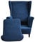 CHNSHOME Sesselhusse Ohrensessel 2 Stück Ohrensessel Bezug Elastisch Ohrensessel Überzug Bezug Sesselbezug für einen Ohrensessel Navy blau