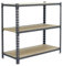 Simon Rack Étagère Rangement et 3 Niveaux en Boix, 150 kg Capacité de Charge et Point de Flexion, 1000x900x500 mm, Étagère Charge Lourde, Étagère Garage, Gris/Bois - Maderclick