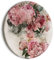 murando - runde Bilder Blumen Pfingstrosen 40x40 cm Leinwandbild 1 tlg Kunstdruck modern Wandbilder XXL Wanddekoration Design Wand Bild Päonie Natur Vintage rosa beige b-C-10136-bc-a