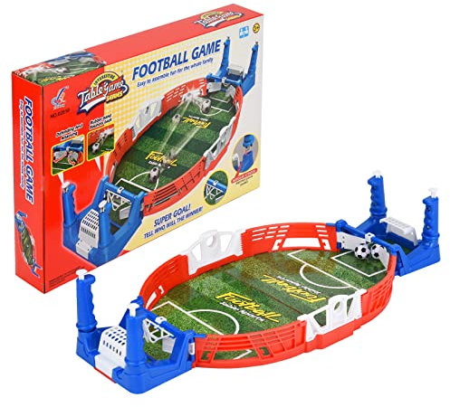 Towwoo Mini Tischkicker mit 2 Bällen, Interaktives Tischkicker Spielzeug für Zwei, Desktop Spielzeug Tischfußballspiel Geschenk für Kinder und Erwachsene (Rot)