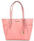 Michael Kors Charlotte Große Tragetasche mit Reißverschluss oben, Rosa (Tea Rose), Large